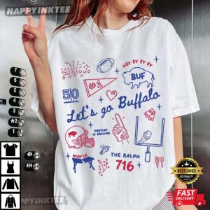 Buffalo Bills Football Doodles Fan Gift T-Shirt