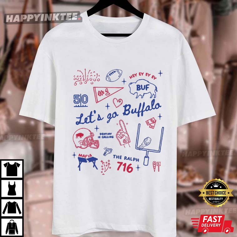 Buffalo Bills Football Doodles Fan Gift T-Shirt Buffalo Bills Football Doodles Fan Gift T-Shirt