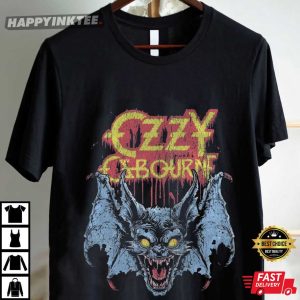 Ozzy Osbourne Vintage Heavy Metal Graphic T Shirt (3)