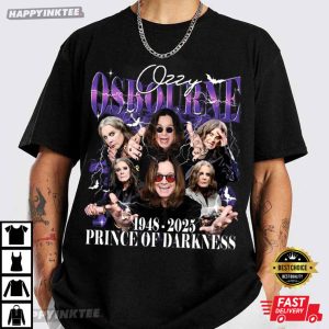 Ozzy Osbourne RIP Prince Of Darkness Bootleg T-Shirt