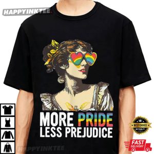 More Pride Less Prejudice LGBTQ Proud Ally T Shirt (2)