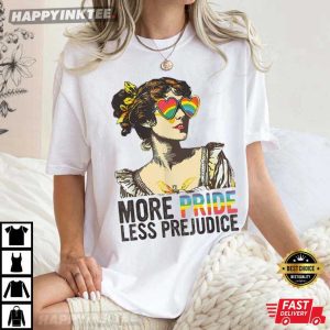 More Pride Less Prejudice LGBTQ Proud Ally T Shirt (3)