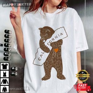 California Lover Bear Wildfire Support T-Shirt