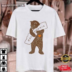 California Lover Bear Wildfire Support T Shirt (4)