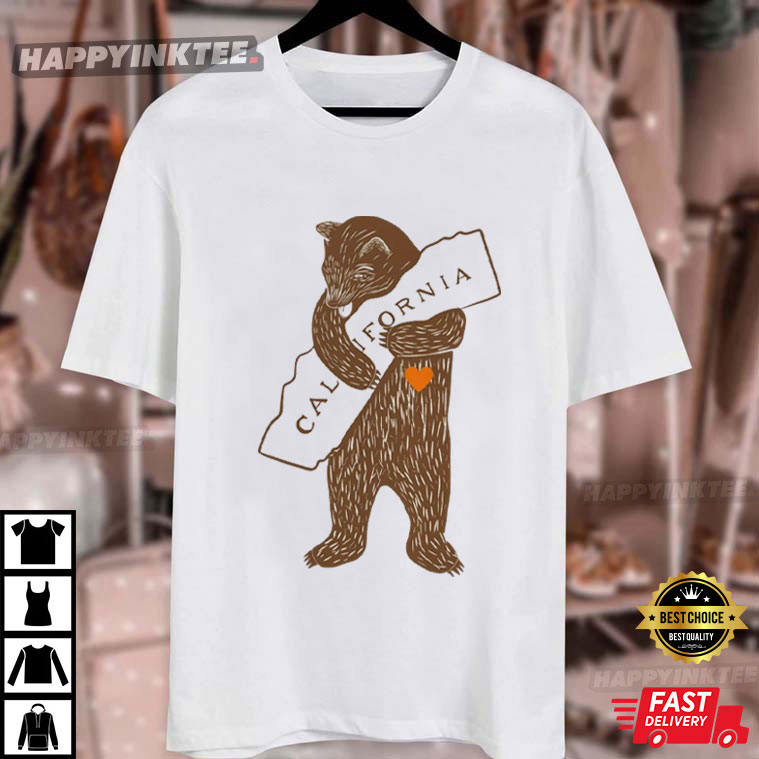 California Lover Bear Wildfire Support T-Shirt California Lover Bear Wildfire Support T-Shirt