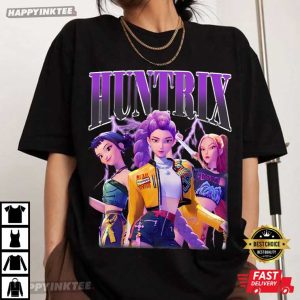 Huntrix KPop Demon Hunters Mira Rumi Joey Bootleg T-Shirt