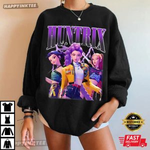 Huntrix KPop Demon Hunters Mira Rumi Joey Bootleg T Shirt (3)