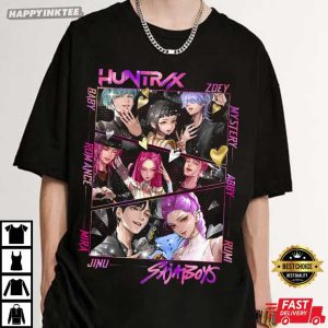 Huntrix x Saja Boys KPop Demon Hunters T Shirt (2)