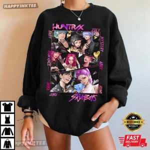 Huntrix x Saja Boys KPop Demon Hunters T Shirt (3)