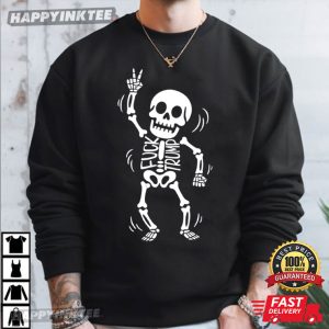 Skeleton Fuck Trump Halloween Spooky Season T Shirt (2)