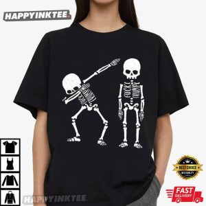 Subtle Anti Trump Funny Halloween Skeletons T Shirt (2)