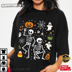 Subtle Anti Trump Halloween Skeletons FDT Spooky Season T-Shirt