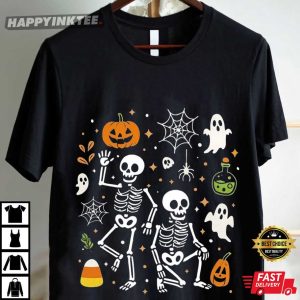 Subtle Anti Trump Halloween Skeletons FDT Spooky Season T Shirt (4)