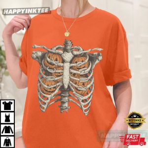 Fuck Trump Skeleton Ribcage FDT Protest Halloween T Shirt (1)