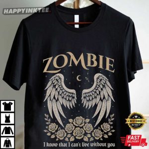 Zombie Yungblud Angel Wings Vintage Gothic T Shirt (4)