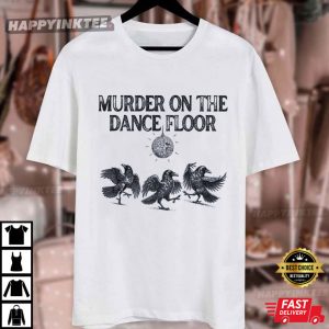 Funny Murder On The Dance Floor Witchy Crow T Shirt (4)