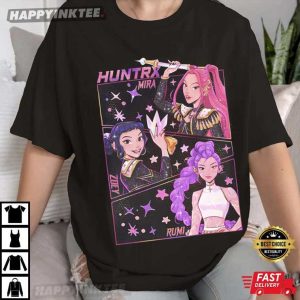 Huntrix Mira Zoey Rumi KPop Demon Hunters T-Shirt
