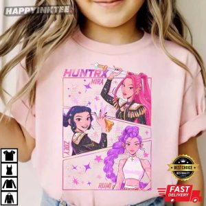 Huntrix Mira Zoey Rumi KPop Demon Hunters T Shirt (4)