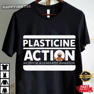 Plasticine Action We Oppose Ai Generated Animation T Shirt (4)