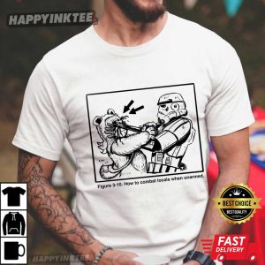 Unarmed Trooper Attack Funny Star Wars T-Shirt