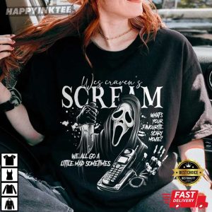 Vintage Ghostface Halloween Scream Movie T-Shirt