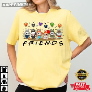 Labubu Halloween Friends Horror Characters T Shirt (3)