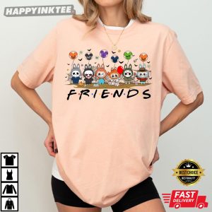 Labubu Halloween Friends Horror Characters T Shirt (4)