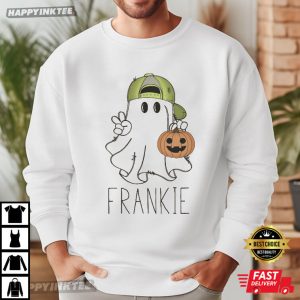 Halloween Ghost Custom Name T Shirt (2)
