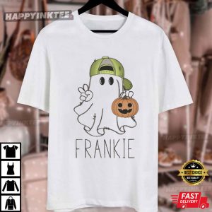 Halloween Ghost Custom Name T Shirt (3)