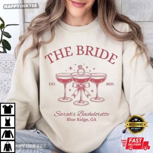 Custom Bachelorette Party The Bride T Shirt (3)