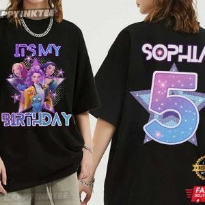 Custom Huntrix Kpop Demon Hunters Birthday Gift T-Shirt