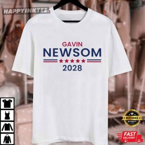 Gavin Newsom 2028 Political Campaign Election T Shirt (4)