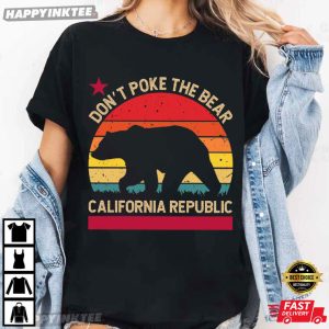 Don't Poke The Bear California Republic Protest T Shirt (2)