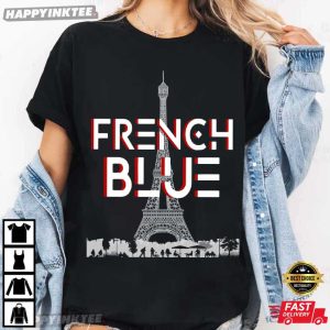 French Blue Tower Jordan 12 Sneaker Matching T Shirt (4)