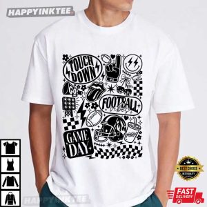Retro Football Touchdown Game Day T Shirt (2)