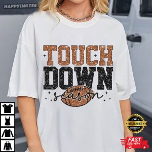 Touch Down Season Game Day Football Mom T-Shirt