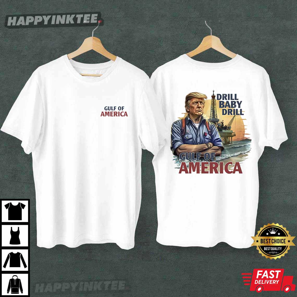 Gulf Of America Trump Drill Baby Drill T-Shirt Gulf Of America Trump Drill Baby Drill T-Shirt