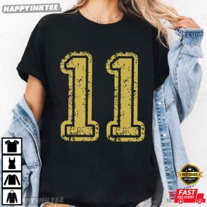 College Football Custom Number And Color T Shirt (2)