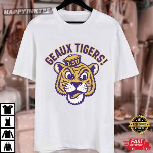 Purple Gold Louisiana Tigers Geaux Tigers T Shirt (4)