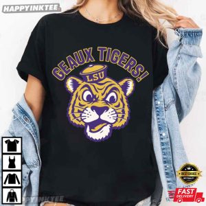 Purple Gold Louisiana Tigers Geaux Tigers T Shirt (2)