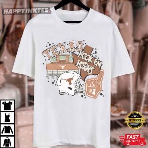 Texas Longhorns Football Hook Em Horns T Shirt (4)