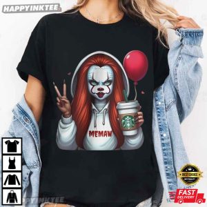 Funny Pennywise Starbucks Halloween Costume T-Shirt