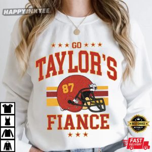 Vintage Go Taylors Fiance Kansas City Taylor Travis Fan 87 T Shirt (3)