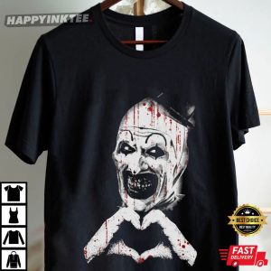 Terrifier Art The Clown Scary Horror Clown Slasher T Shirt (3)