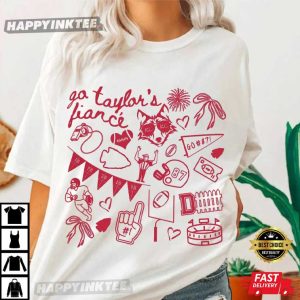 Go Taylors Fiance Travis Kelce Kansas City Chiefs Doodles T Shirt (4)