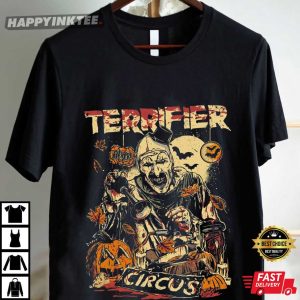 Terrifier Horror Movie Spooky Clown Halloween T Shirt (4)