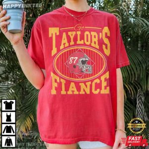 Vintage Go Taylors Fiance Kansas City Football Travis Kelce T-Shirt