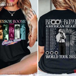 Benson Boone America Heart Tour Fan Gift T Shirt (1)