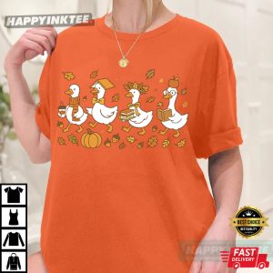 Fall Goose Preschool Kindergarten Teacher T-Shirt