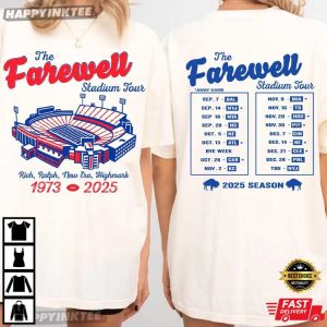 Buffalo Bills Farewell Stadium Tour Football T-Shirt